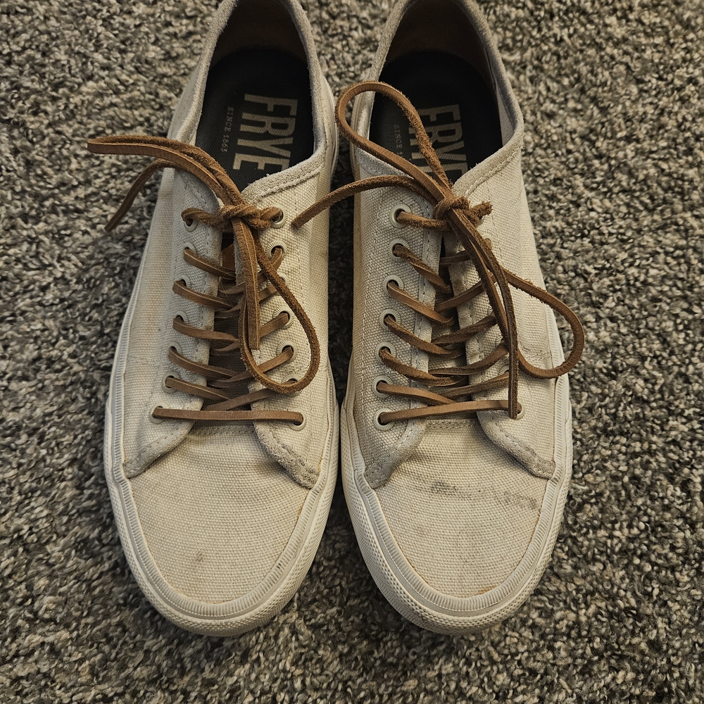 Frye Men's Tan Canvas Sneakers